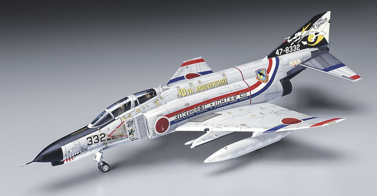 HASEGAWA 1/72 F-4Ej Phantom Ii '303Sq Dragon Squadron 10Th Anniversary' Plastic Model- Japan Figure Store - #1 Bring To You The Best Japanese Goods