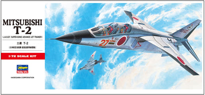 HASEGAWA 1/72 Mitsubishi T-2 J.A.S.D.F. Super-Sonic Advance Jet Trainer Plastic Model- Japan Figure Store - #1 Bring To You The Best Japanese Goods