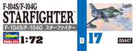HASEGAWA D17 F-104S/F-104G Starfighter Italian 1/72 Scale Kit- Japan Figure Store - #1 Bring To You The Best Japanese Goods