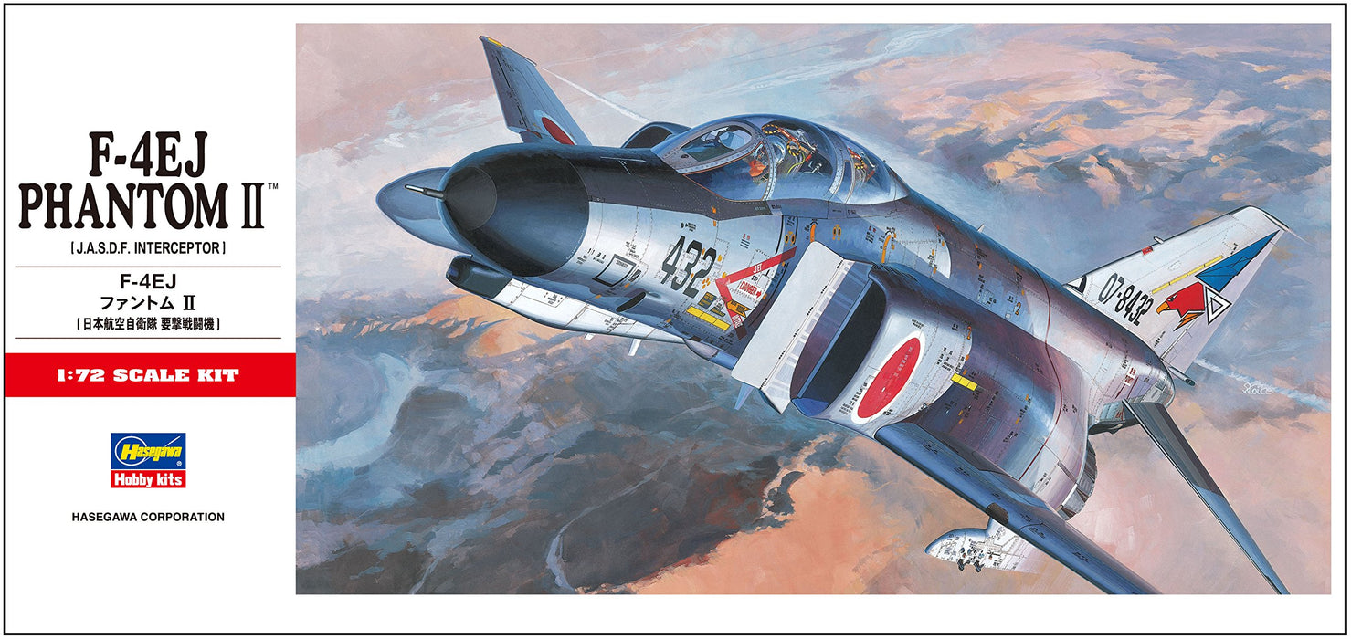 HASEGAWA 1/72 F-4Ej Phantom Ii J.A.S.D.F. Interceptor Plastic Model- Japan Figure Store - #1 Bring To You The Best Japanese Goods