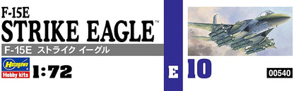 HASEGAWA E10 F-15E Strike Eagle 1/72 Scale Kit- Japan Figure Store - #1 Bring To You The Best Japanese Goods