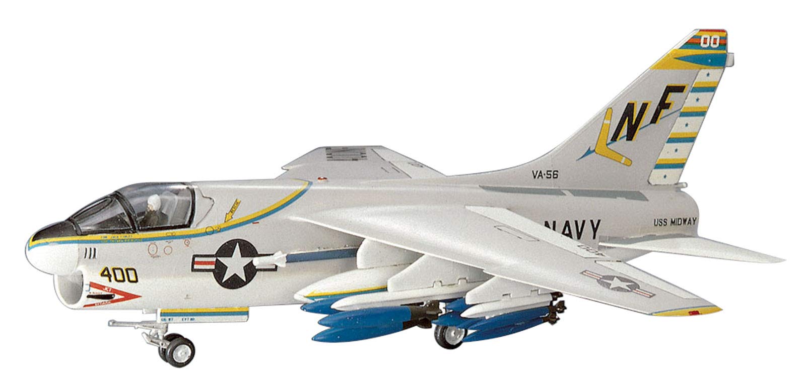 Hasegawa 1/72 A-7A Corsair II US Navy Carrier Attack Aircraft Plastic Model B8- Japan Figure Store - #1 Bring To You The Best Japanese Goods