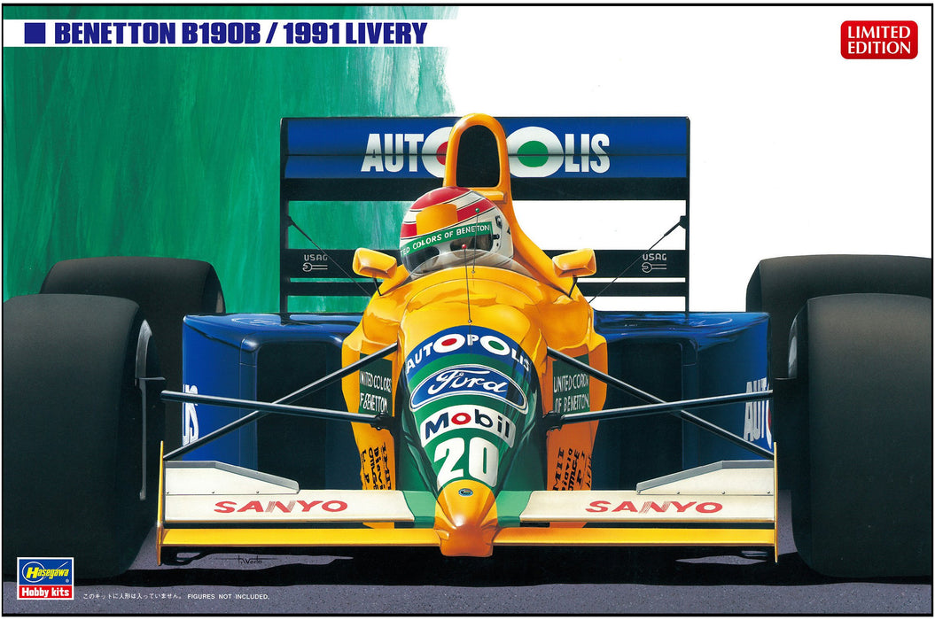 HASEGAWA 20356 Benetton B190B 1991 Color 1/24 Scale Kit- Japan Figure Store - #1 Bring To You The Best Japanese Goods