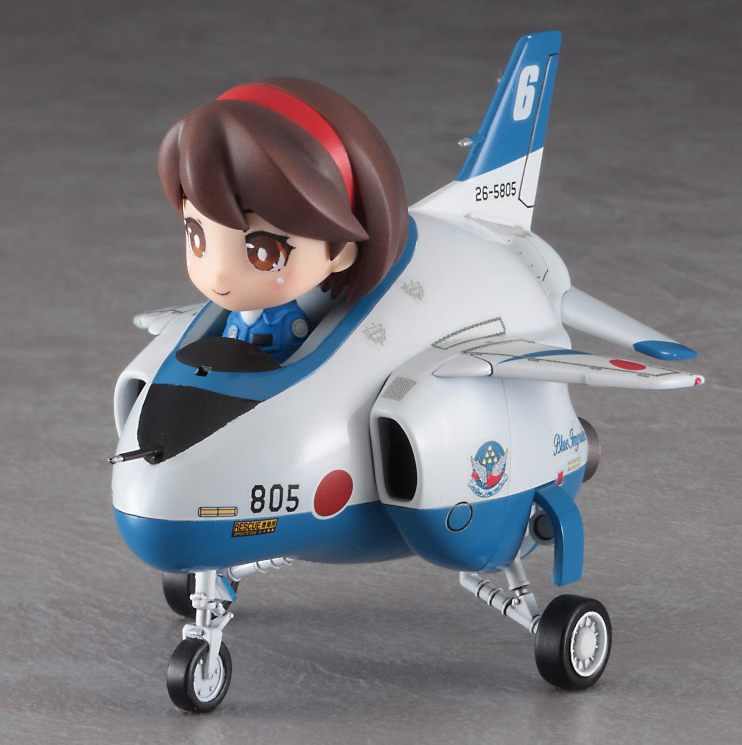 Hasegawa Egg Girls No.01 Rei Hasumi T-4 Blue Impulse Resin Figure Non-Scale Model SP444- Japan Figure Store - #1 Bring To You The Best Japanese Goods