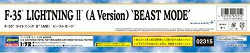 Hasegawa F-35 Lightning Ii Typea 'beast Mode' Plastic Model- Japan Figure Store - #1 Bring To You The Best Japanese Goods