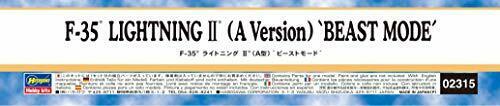 Hasegawa F-35 Lightning Ii Typea 'beast Mode' Plastic Model- Japan Figure Store - #1 Bring To You The Best Japanese Goods