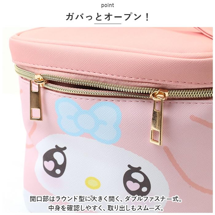 Hatakeyamashoji Japan Cosmetic Case Vanity Pouch Flyer Pattern Kuromi- Japan Figure Store - #1 Bring To You The Best Japanese Goods