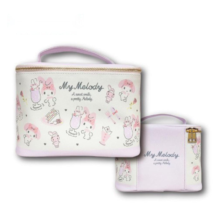 Hatakeyamashoji Japan My Melody Vanity Pouch Flyer Pattern Makeup Case- Japan Figure Store - #1 Bring To You The Best Japanese Goods