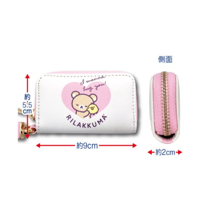 San-X Rilakkuma Rilanova Smart Key Case by Hatayama Shoji Heart-Shaped H5.5 X W9 X D2Cm- Japan Figure Store - #1 Bring To You The Best Japanese Goods