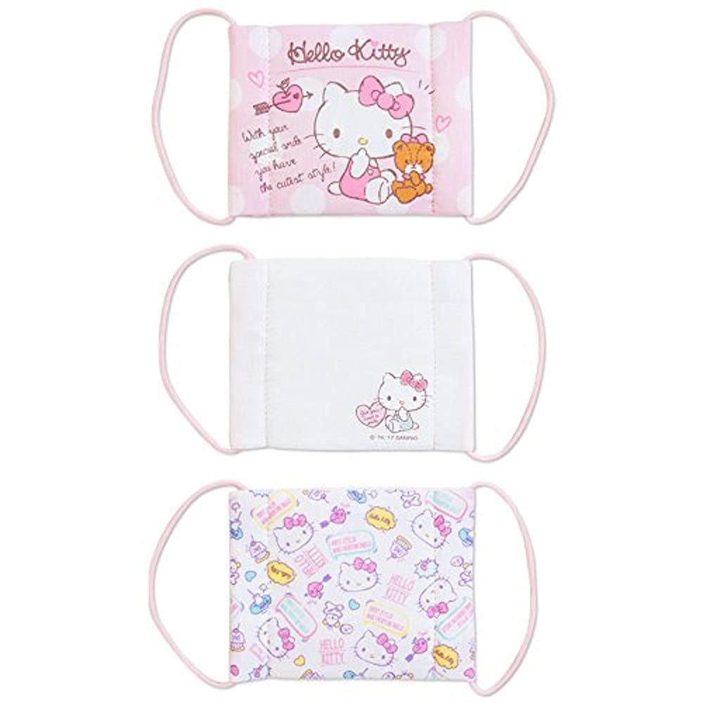 Hello Kitty Gauze Mask For Kids 3 Pcs- Japan Figure Store - #1 Bring To You The Best Japanese Goods