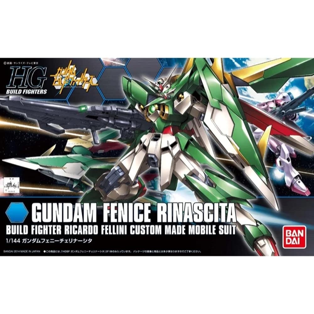 BANDAI Hg Build Fighters 017 Gundam Fenice Rinascita 1/144 Scale Kit- Japan Figure Store - #1 Bring To You The Best Japanese Goods