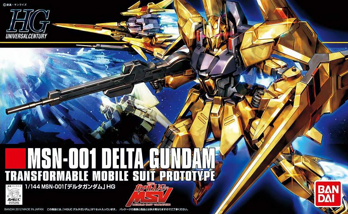 BANDAI Hguc 136 Gundam Msn-001 Delta Gundam 1/144 Scale Kit- Japan Figure Store - #1 Bring To You The Best Japanese Goods