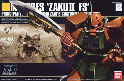 BANDAI Hguc 034 Gundam Ms-06Fs Zaku Ii Fs 1/144 Scale Kit- Japan Figure Store - #1 Bring To You The Best Japanese Goods