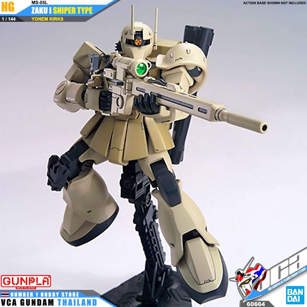 BANDAI Hguc 137 Gundam Ms-05L Zaku I Sniper Type Yonem Kirks 1/144 Scale Kit- Japan Figure Store - #1 Bring To You The Best Japanese Goods
