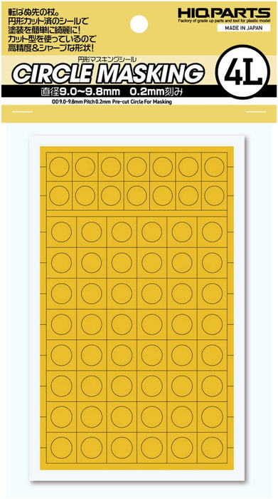 HIQPARTS Circle Masking Sticker 4L 9.0~9.8Mm 1 Sheet- Japan Figure Store - #1 Bring To You The Best Japanese Goods
