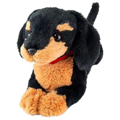 SUNLEMON Plush Doll Hiza Wanko Miniature Dachshund Black Tjn- Japan Figure Store - #1 Bring To You The Best Japanese Goods