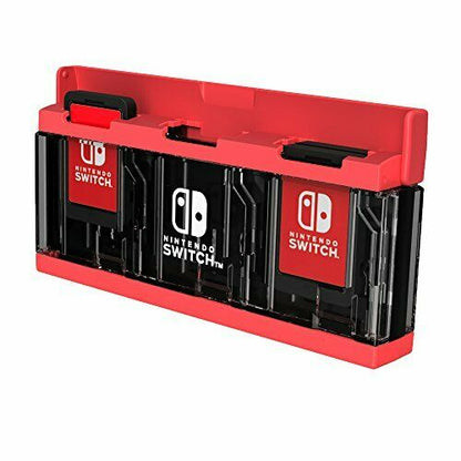 Hori Nintendo License Push Card Case 6 For Nintendo Switch Neon Red Nsw-128- Japan Figure Store - #1 Bring To You The Best Japanese Goods