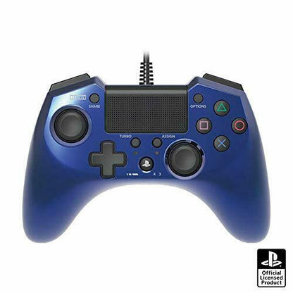 Hori Pad Fps Plus For Ps4 Ps3 Blue Turbo Rapid Fire Wired Controller Gamepad- Japan Figure Store - #1 Bring To You The Best Japanese Goods