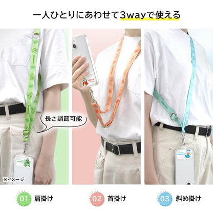 Inglem Pokemon Shoulder Strap Holder Set Captain Pikachu Yellow- Japan Figure Store - #1 Bring To You The Best Japanese Goods