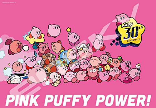 ENSKY 1000T-318 Jigsaw Puzzle Kirby 30Th Anniversary Pink Puffy Power 1000 Pieces- Japan Figure Store - #1 Bring To You The Best Japanese Goods