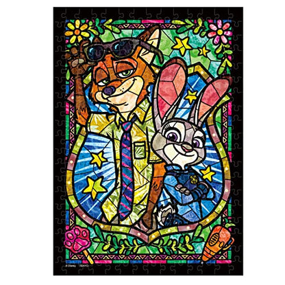 TENYO Dsg266-973 Jigsaw Puzzle Disney Zootropolis Judy & Nick Stained Art 266 S-Pieces- Japan Figure Store - #1 Bring To You The Best Japanese Goods