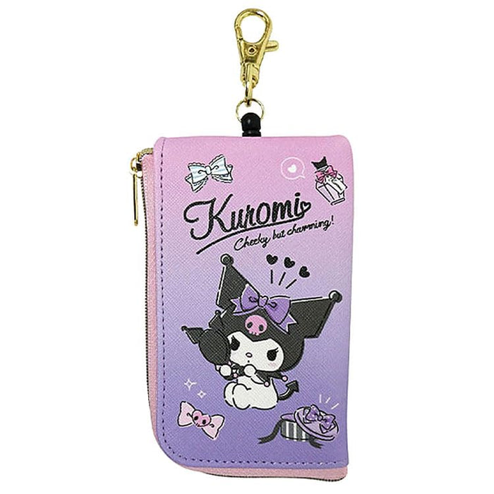 K Co Sanrio Kuromi Pass Case Key Case H130xW85xD15mm CKPS1-Ku- Japan Figure Store - #1 Bring To You The Best Japanese Goods