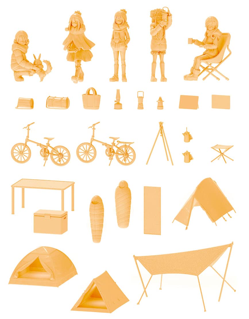 KAIYODO Artpla 1/24 Yuru Camp Camping Set Plastic Model Laid-Back Camp- Japan Figure Store - #1 Bring To You The Best Japanese Goods
