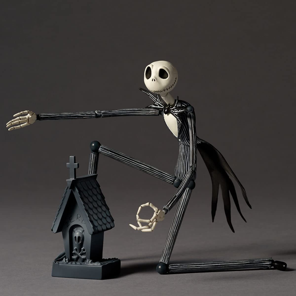 Kaiyodo Revoltech Jack Skellington 1.5 Figure 185Mm Japan Pvc Abs Movable- Japan Figure Store - #1 Bring To You The Best Japanese Goods