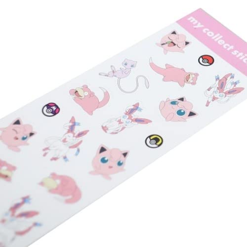 Kamiojapan Pokemon My Collect Stickers Pink 020924- Japan Figure Store - #1 Bring To You The Best Japanese Goods