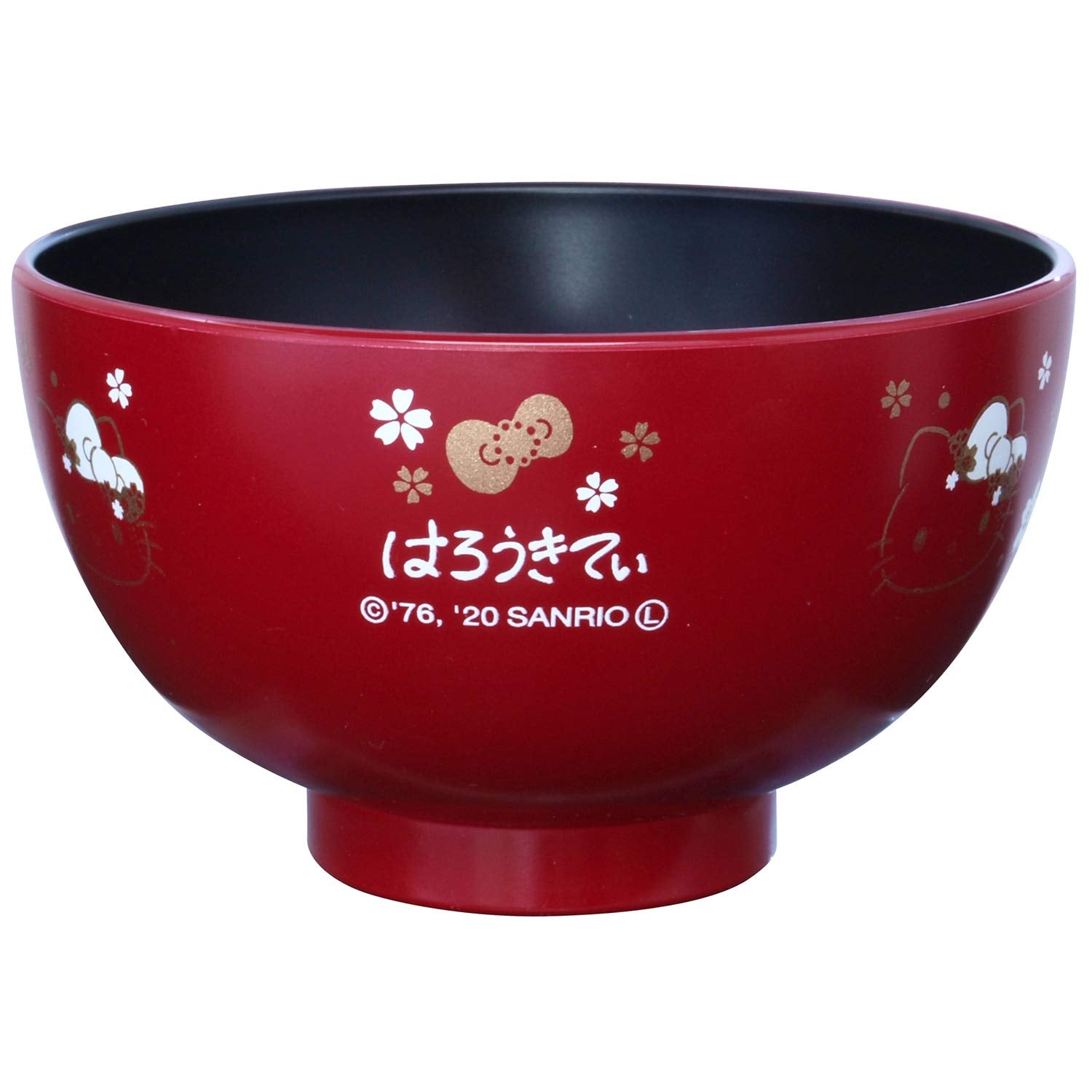 Kaneshotouki Hello Kitty Japanese Tableware Lacquered Soup Bowl M Sakura 312526- Japan Figure Store - #1 Bring To You The Best Japanese Goods