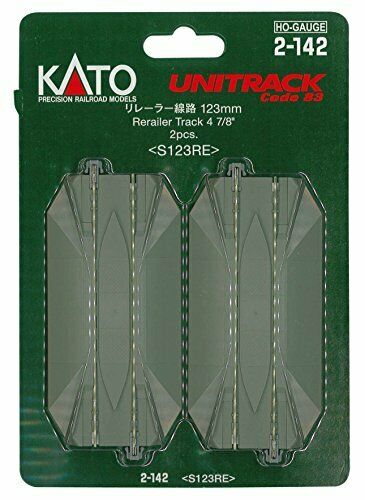 Kato Ho Gauge Rirera Line 123mm 2 Pieces 2-142 Model Railroad Supplies- Japan Figure Store - #1 Bring To You The Best Japanese Goods