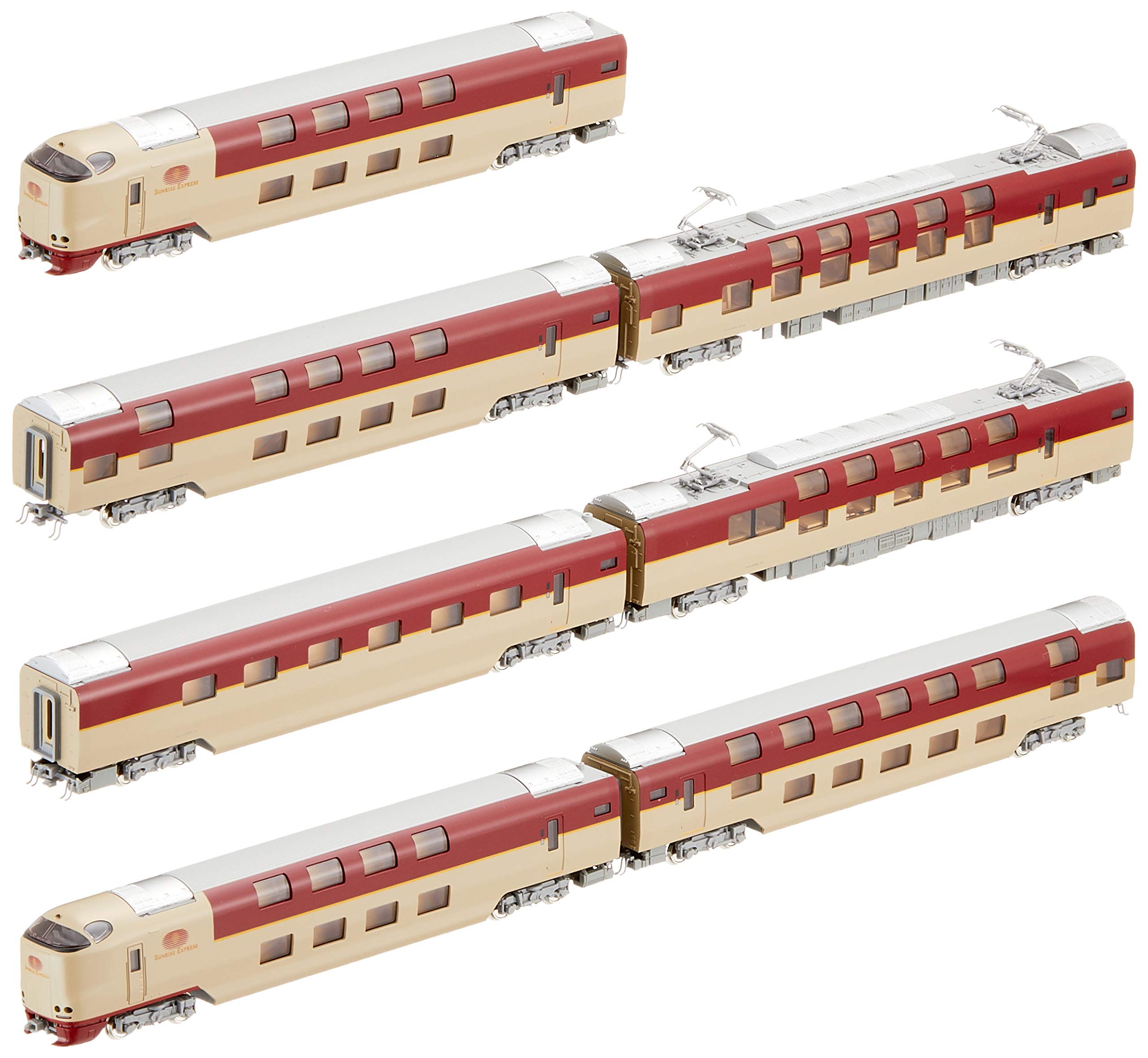 KATO - 10-1564 Series 285-0 'Sunrise Express' - Pantograph Expansion Configuration 7 Cars Set - N Scale- Japan Figure Store - #1 Bring To You The Best Japanese Goods