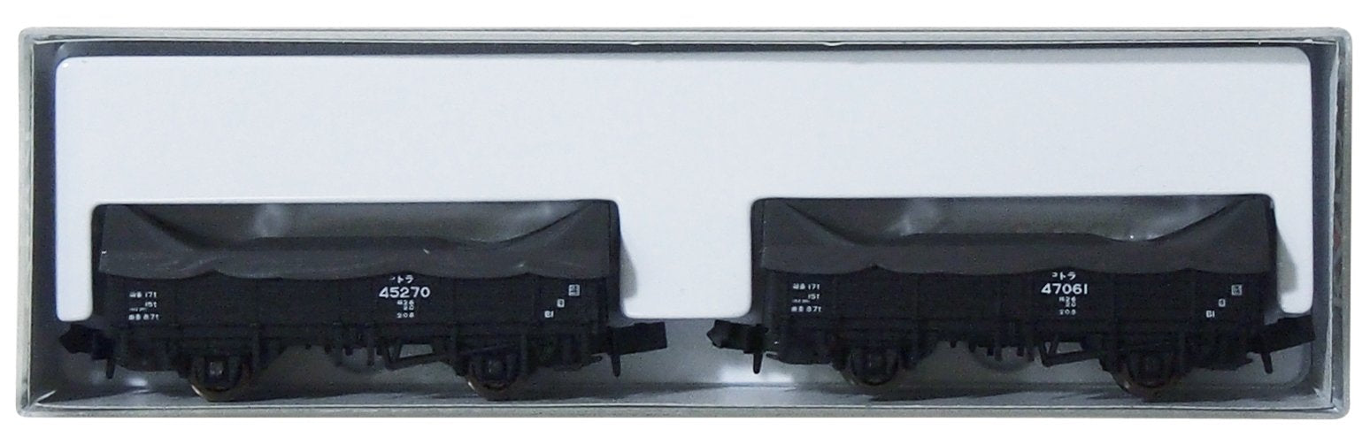 Kato Railroad Model Freight Car - N Gauge Tora 45000 with 2 Cargo Cars- Japan Figure Store - #1 Bring To You The Best Japanese Goods