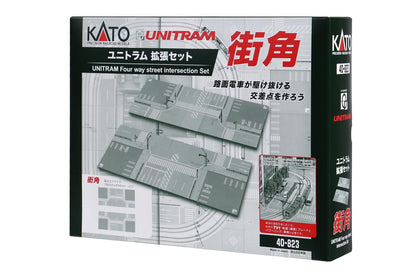 Kato N Gauge Unitram 40-823 Street Corner Expansion Set Railway Model Supplies- Japan Figure Store - #1 Bring To You The Best Japanese Goods