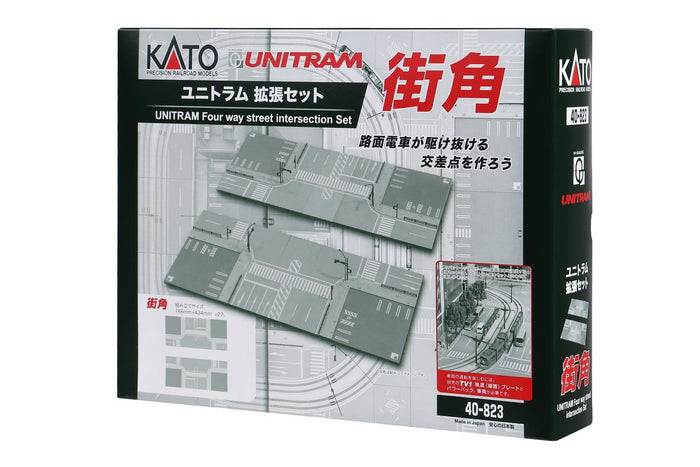 Kato N Gauge Unitram 40-823 Street Corner Expansion Set Railway Model Supplies- Japan Figure Store - #1 Bring To You The Best Japanese Goods