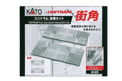 Kato N Gauge Unitram 40-823 Street Corner Expansion Set Railway Model Supplies- Japan Figure Store - #1 Bring To You The Best Japanese Goods