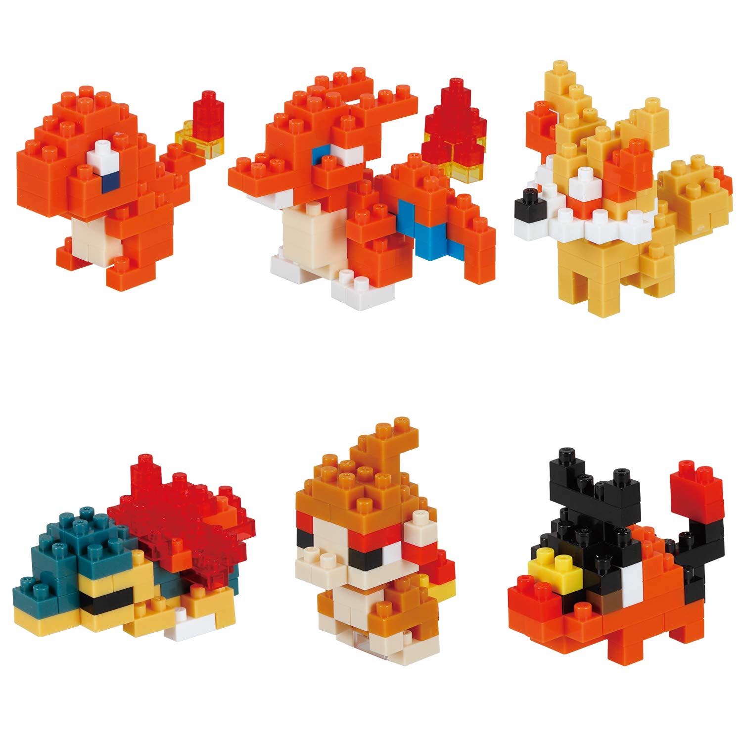 Kawada Nanoblock Mini Nano Pokemon Fire Type Nbmc_11S (Box) Pokemon Building Toys- Japan Figure Store - #1 Bring To You The Best Japanese Goods