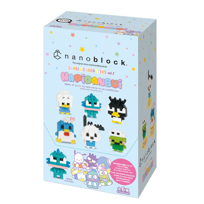 Kawada Nanoblock Mini Vol.2 Sanrio Characters Set - 6 Types 6 Pieces Total- Japan Figure Store - #1 Bring To You The Best Japanese Goods