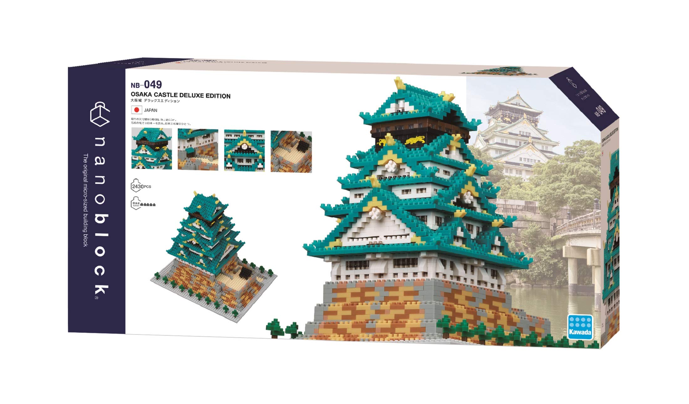 KAWADA Nb-049 Nanoblock Osaka Castle Deluxe Edition- Japan Figure Store - #1 Bring To You The Best Japanese Goods