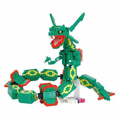 Kawada Nanoblock Pokemon Rayquaza Extreme Dx Building Kit Nbpm_074- Japan Figure Store - #1 Bring To You The Best Japanese Goods