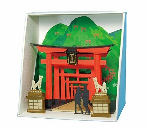 Kawada Pn-111 Paper Nano Inari Shrine Building Kit - Japan Figure