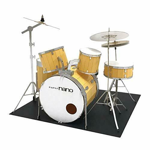 Kawada Pn-139 Papernano Drum Kit Paper Craft Model- Japan Figure Store - #1 Bring To You The Best Japanese Goods