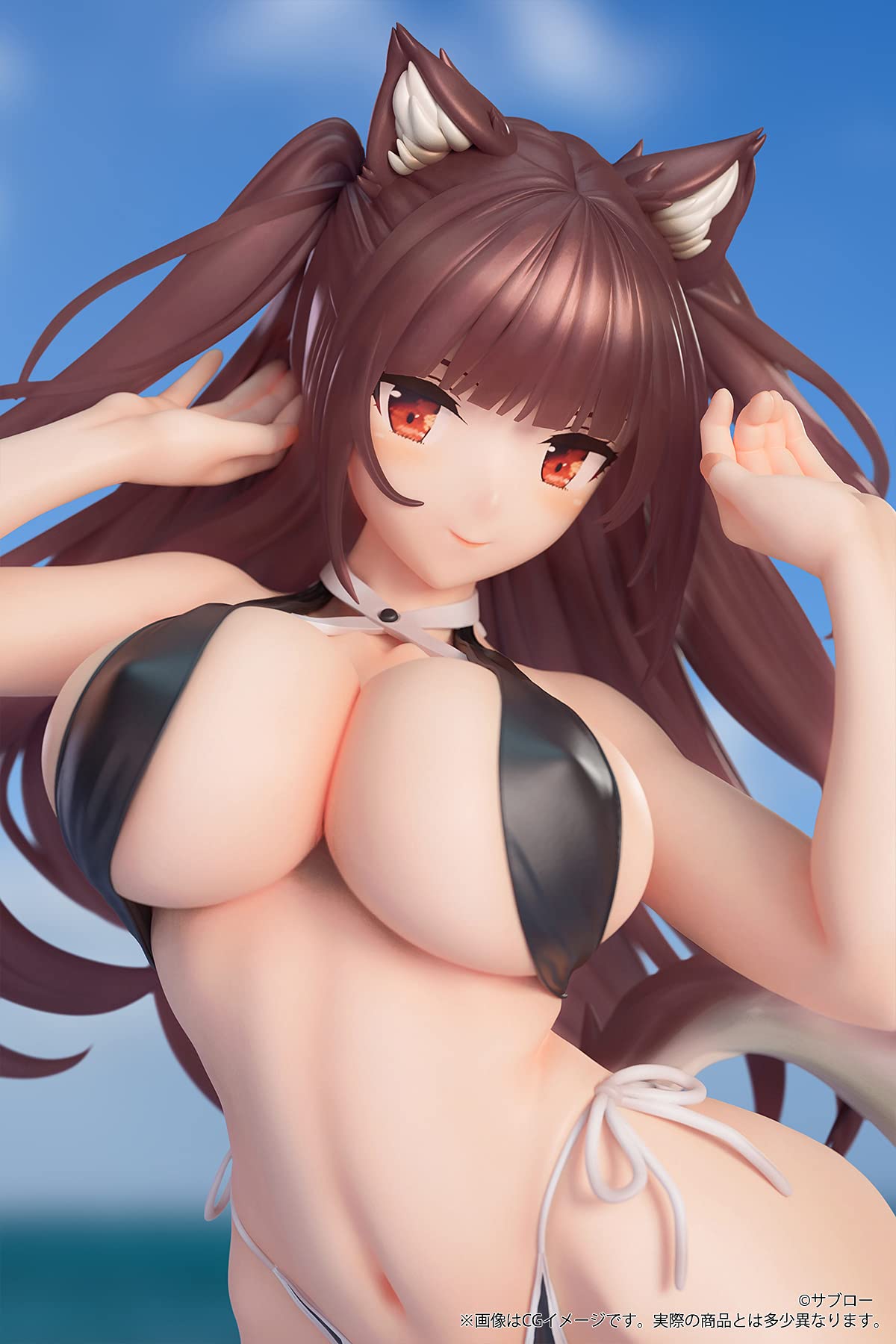 Kemomimi Gakuen Shatan-Chan Figure 1/7 Scale Painted By Saburo - B'Full Japan- Japan Figure Store - #1 Bring To You The Best Japanese Goods