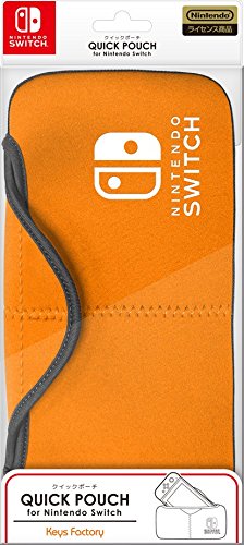 Keys Factory Nqp0014 Quick Pouch For Nintendo Switch Orange - New Japan Figure 4528272006996