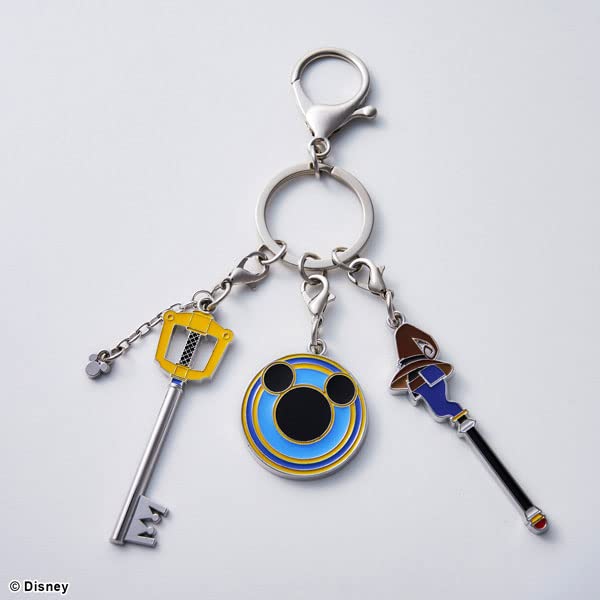 Square Enix Kingdom Hearts Metal Key Chain Japan Knight'S Shield Wand Of Magic- Japan Figure Store - #1 Bring To You The Best Japanese Goods