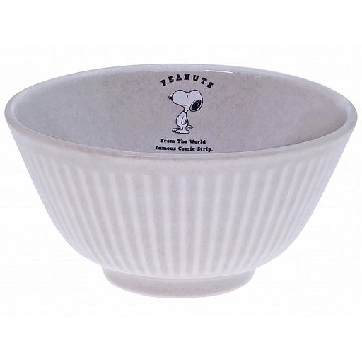 Kaneshotouki Ceramic Peanuts Snoopy Rice Bowl 12cm Gray 614120- Japan Figure Store - #1 Bring To You The Best Japanese Goods