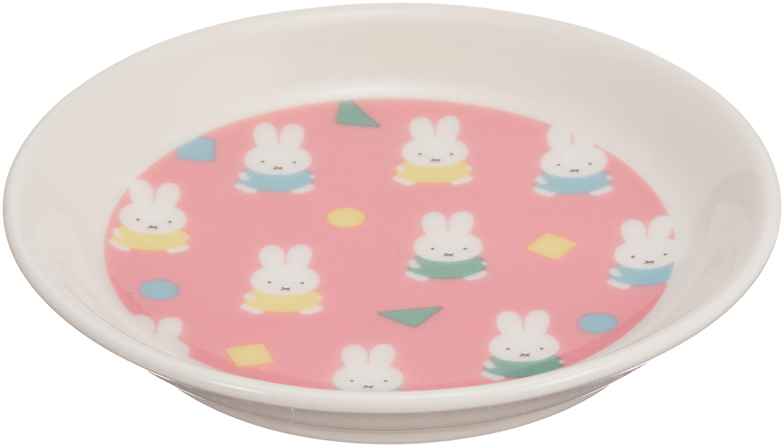 Kaneshotouki Dick Bruna Miffy Plate Mini 11cm Pink 403119- Japan Figure Store - #1 Bring To You The Best Japanese Goods