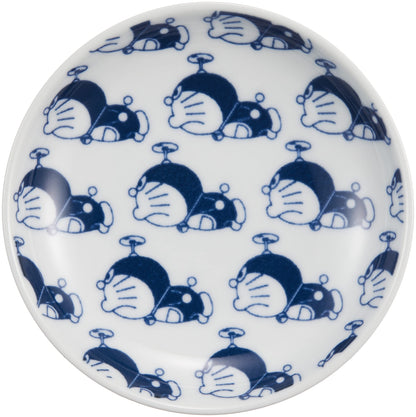 Kinsho Pottery Doraemon Plate 10cm Takecopter 009177 White- Japan Figure Store - #1 Bring To You The Best Japanese Goods