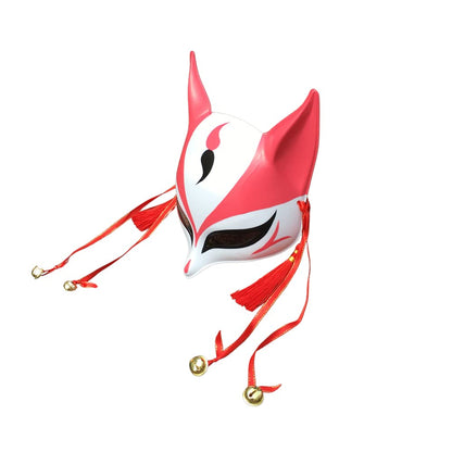 Party City Kitty Large Fox Mask Kitsune Mask For Cosplay Traditional Japanese Mask- Japan Figure Store - #1 Bring To You The Best Japanese Goods