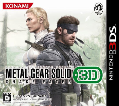 Konami Metal Gear Solid Snake Eater 3D 3Ds Used